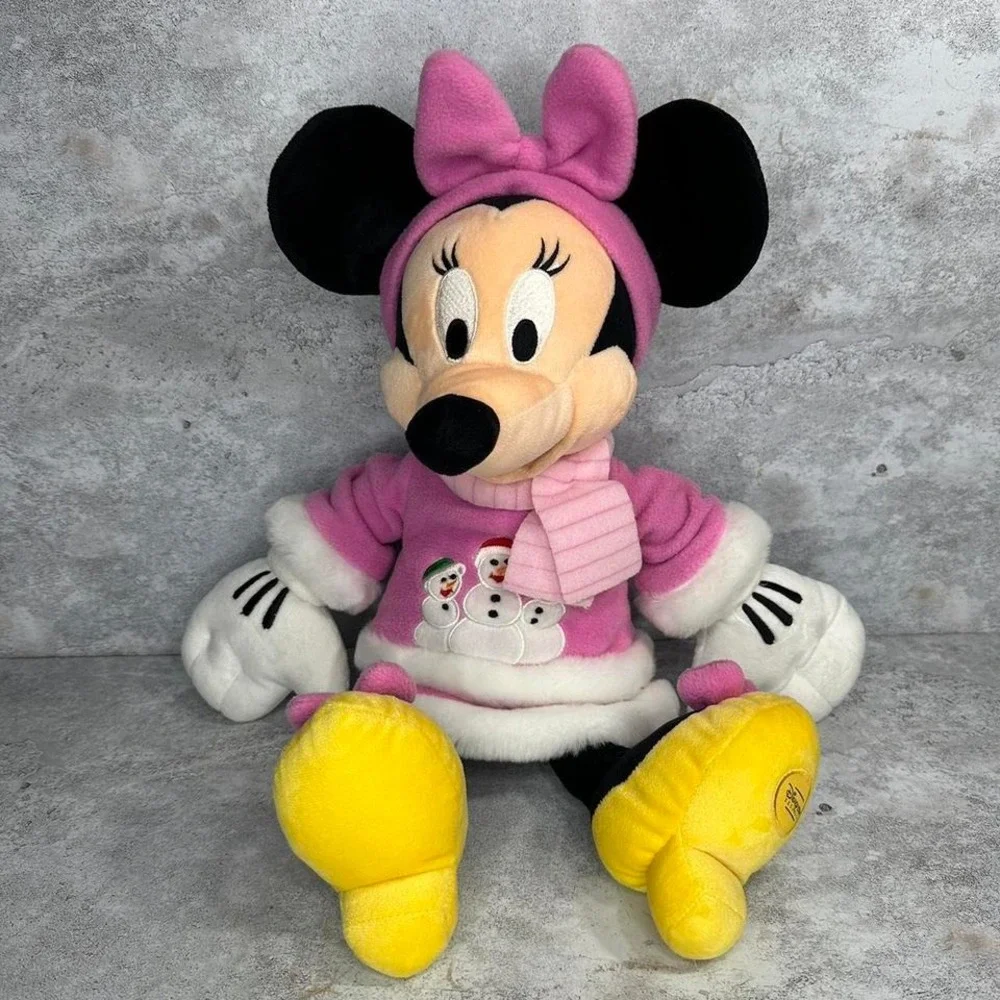 Disney Store Exclusive Patch Minnie Mouse Pink Winter Outfit 16